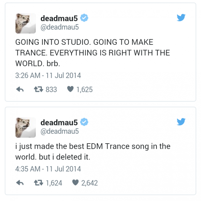 twitter DeadMau5 e Armim van Buuren 3