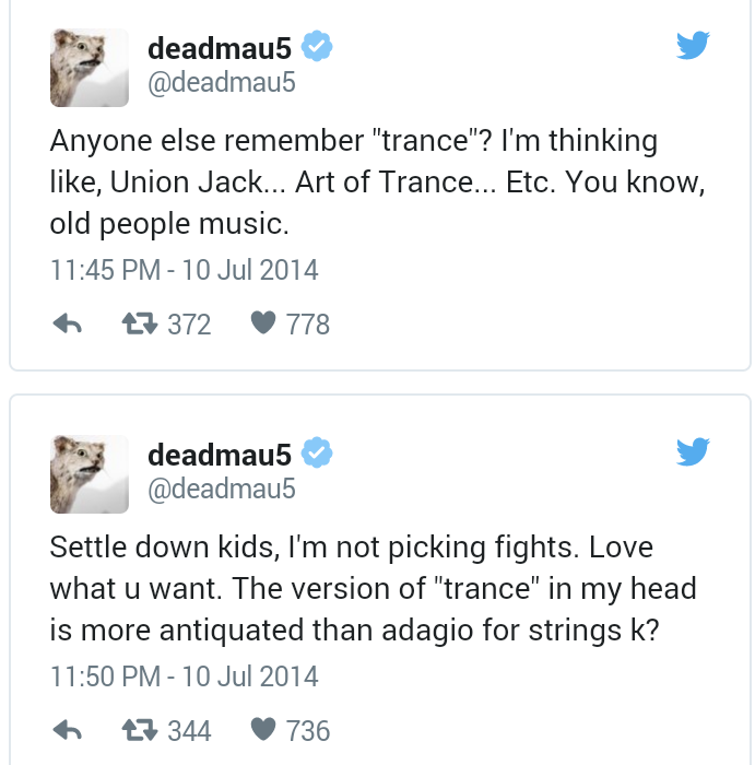 twitter DeadMau5 e Armim van Buuren 1