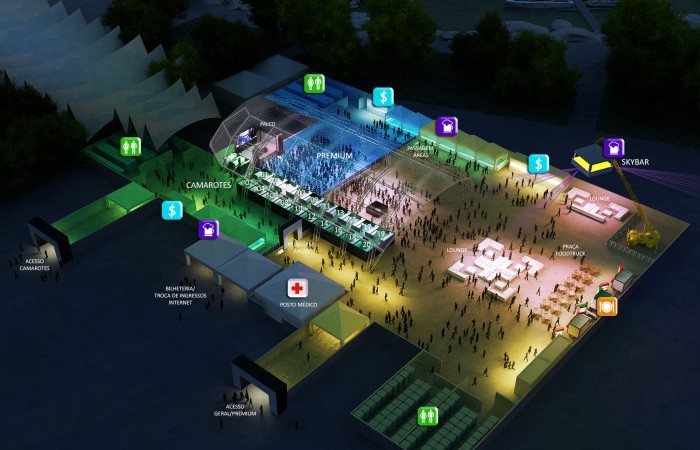 Lay Out Marina da Glória reformulada para o Rio Music Carnival 2016