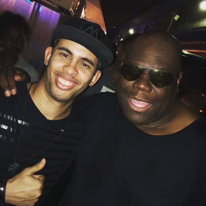 DJ Mauz aka Marcio Rocha com o "Papa do Techno" - Carl Cox