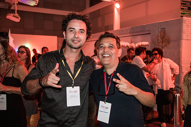 Marco Luque em destaque no Google Brazil na Av Faria Lima no Rooftop de lançamento do clipe de Manimal