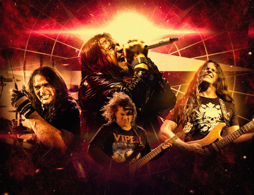 All Metal Stars BR ônibus na turnê em homenagem a Andre Matos