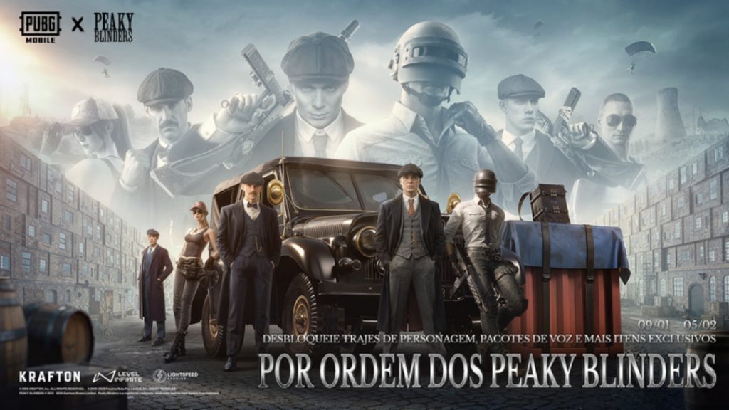Peaky Blinders chega ao universo de PUBG MOBILE