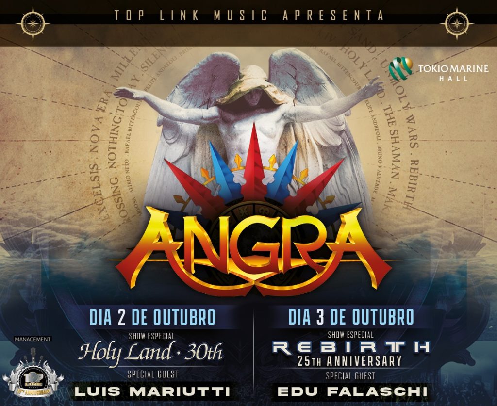 Angra anuncia imersão em São Paulo com shows de “Holy Land” e “Rebirth”