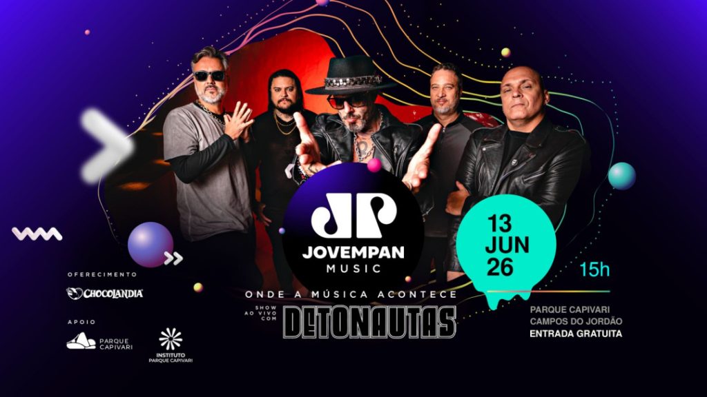 Jovem Pan realiza “Jovem Pan Music” com show da banda Detonautas
