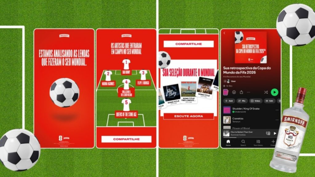 Smirnoff e Spotify lançam experiência que transforma a Copa do Mundo da FIFA