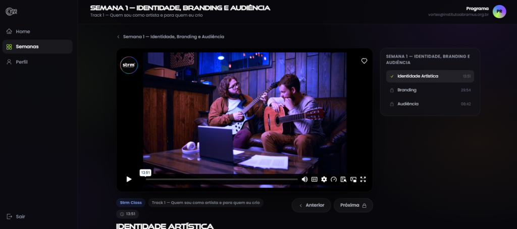Vortex: trilha digital que ajuda artistas a transformar a carreira de forma estratégica